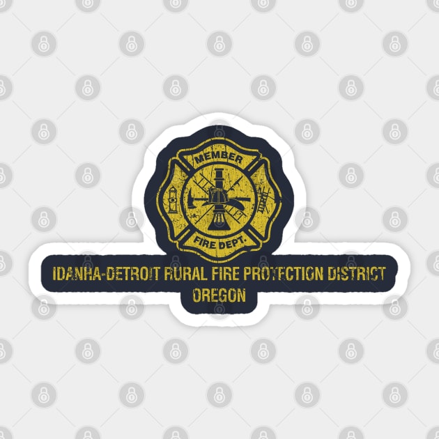 Idanha-Detroit Rural Fire 1960 Sticker by JCD666
